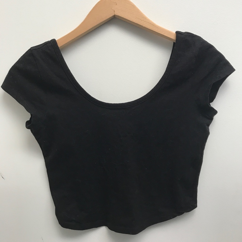 Crop top Black S-XS